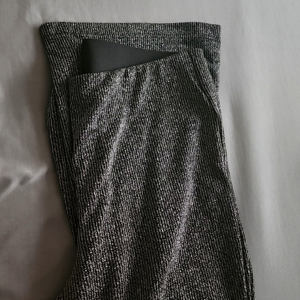 Flare dressy pants.